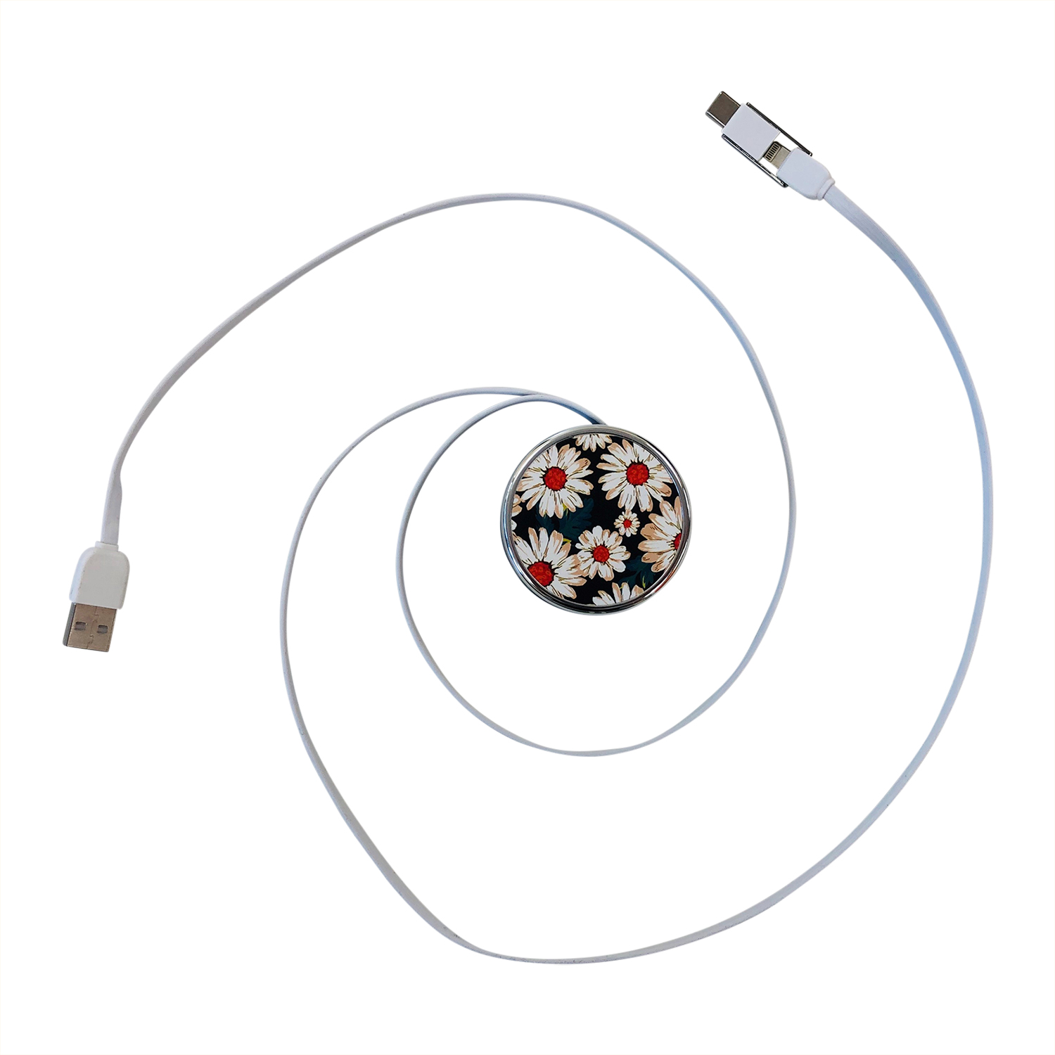 Circular Retractable Charging Cable